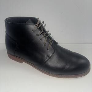 Nisolo Emilio Chukka Boots Men’s Size 10.5 Black Leather Dress Ankle Boots Peru